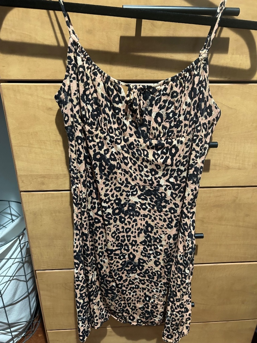 Aritzia Wilfred Leopard Print Mini Dress